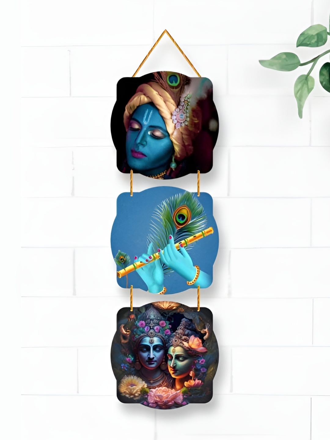 

Nupur Studios Blue Wooden Hanging Wall Decor