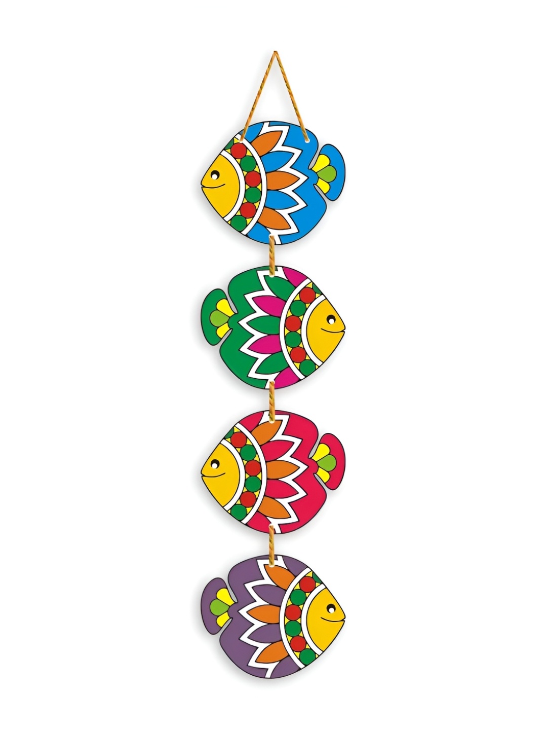 

Nupur Studios Blue & Green Wooden Hanging Wall Decor