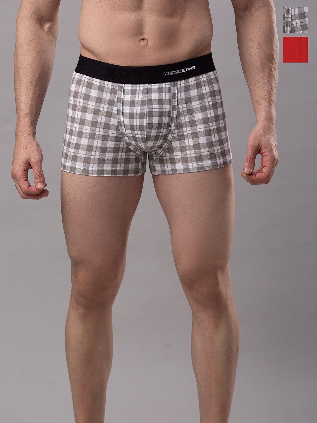 

UnderJeans by Spykar Pack Of 2 Outer Elastic Trunks, White