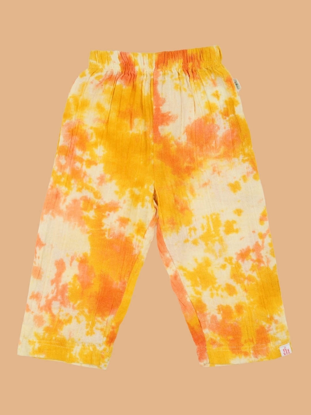 

Greendeer Kids Tie & Dyed Breathable Organic Cotton Track Pant, Yellow