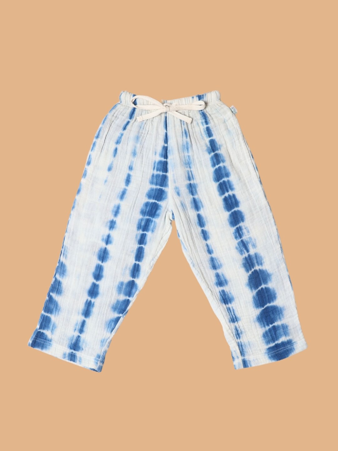 

Greendeer Kids Printed Breathable Organic Cotton Track Pants, Blue