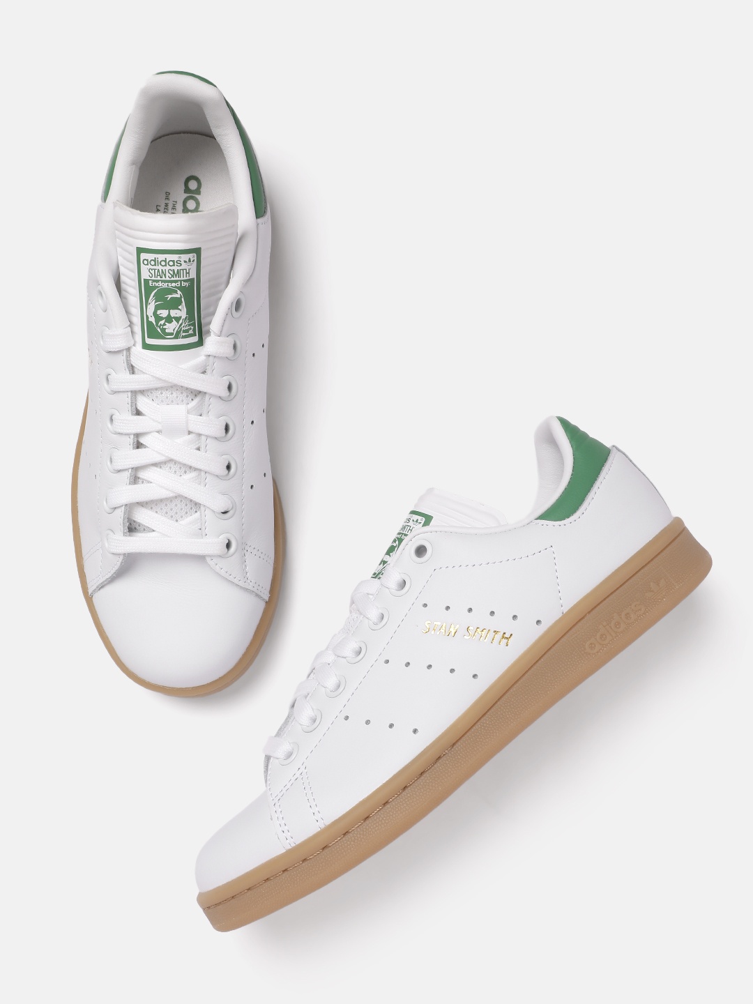 

ADIDAS Originals Men Stan Smith Leather Sneakers, White