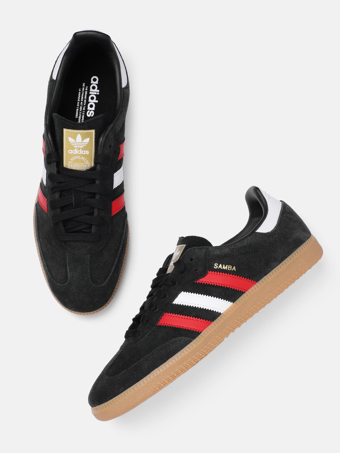 

ADIDAS Originals Men Samba OG Leather Sneakers, Black