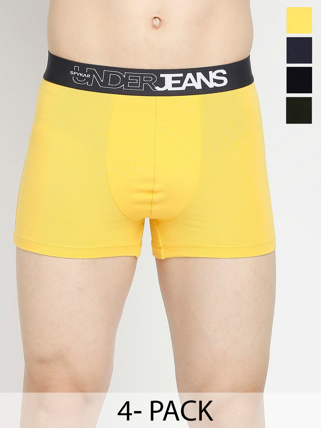 

UnderJeans by Spykar Pack Of 4 Trunks 24488464-1-20715956-1, Navy blue