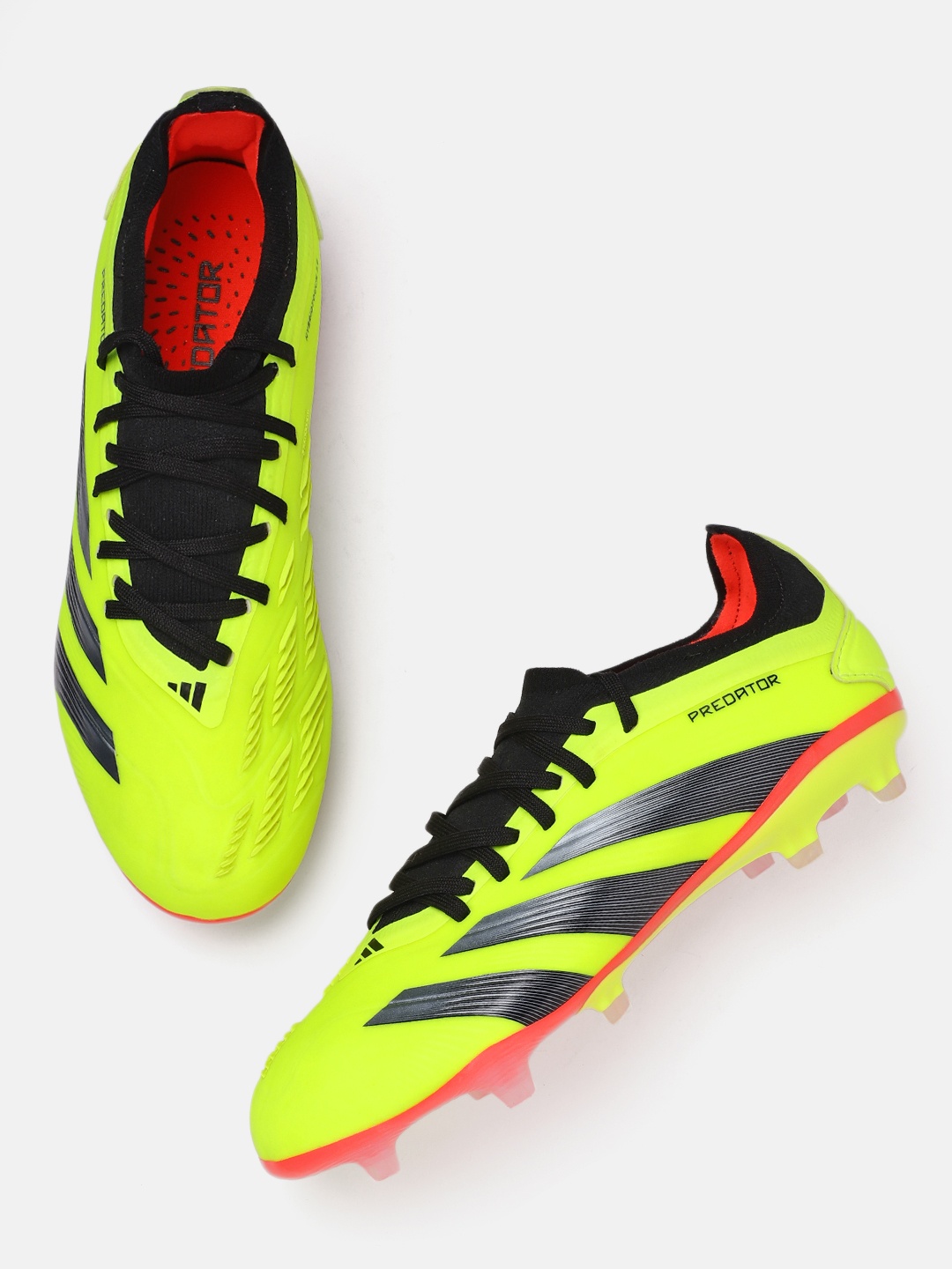 

ADIDAS Unisex Predator 24 Pro Firm Ground Football Shoes, Fluorescent green