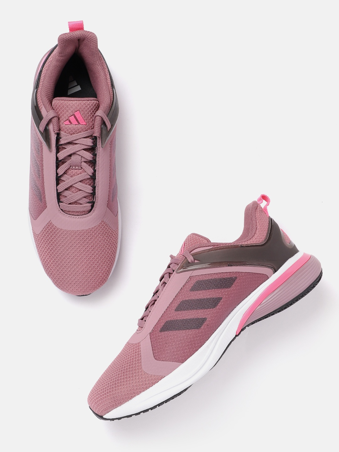 

ADIDAS Women Woven Design Ford-Strike Running Shoes, Pink