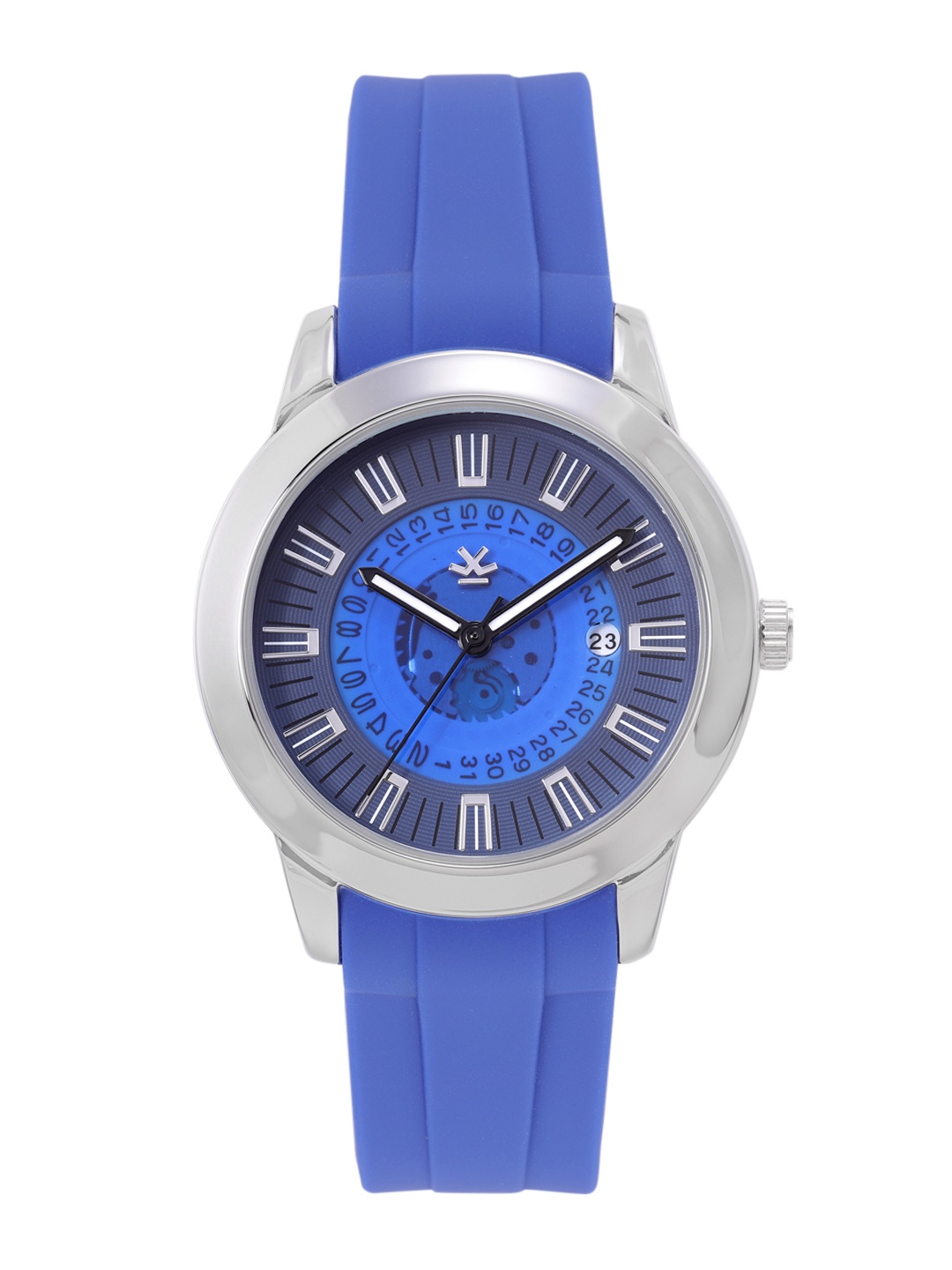 

WROGN Men Dual-Toned Dial & Straps Analogue Watch MFB-PN-DK3004, Blue