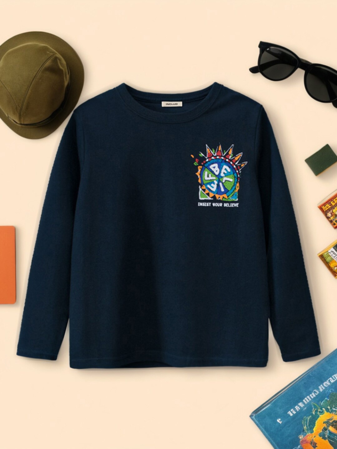 

INCLUD Boys Graphic Printed T-shirt, Blue