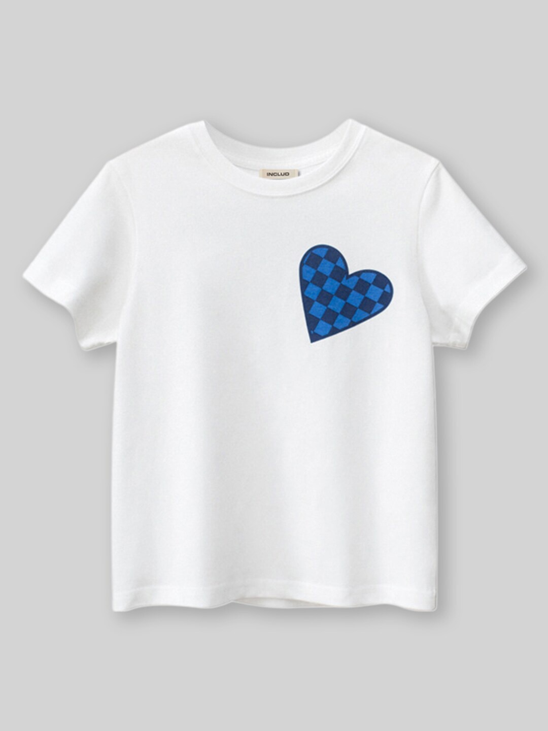 

INCLUD Girls Graphic Printed Round Neck T-shirt, White