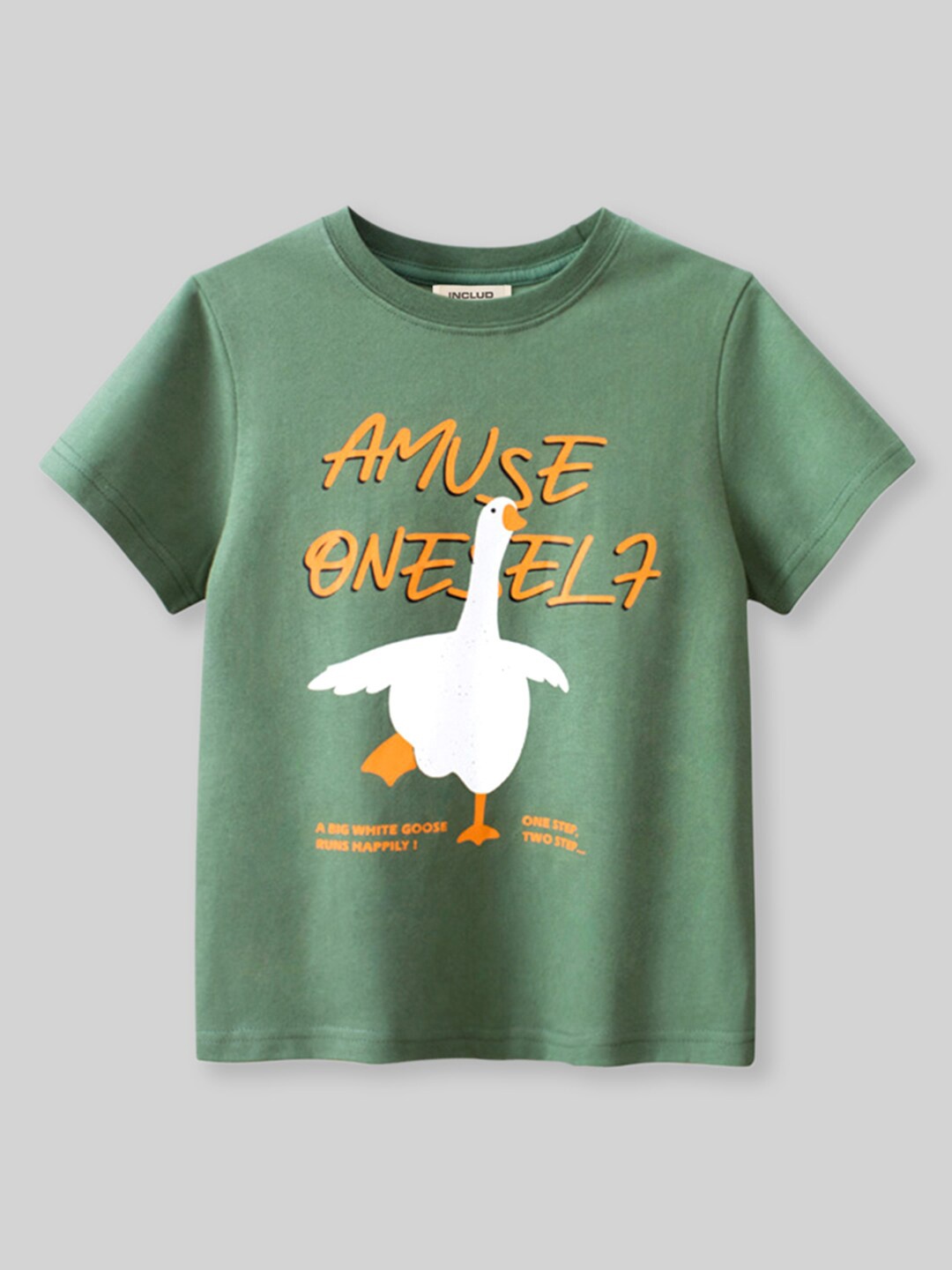 

INCLUD Boys Graphic Printed T-shirt, Green