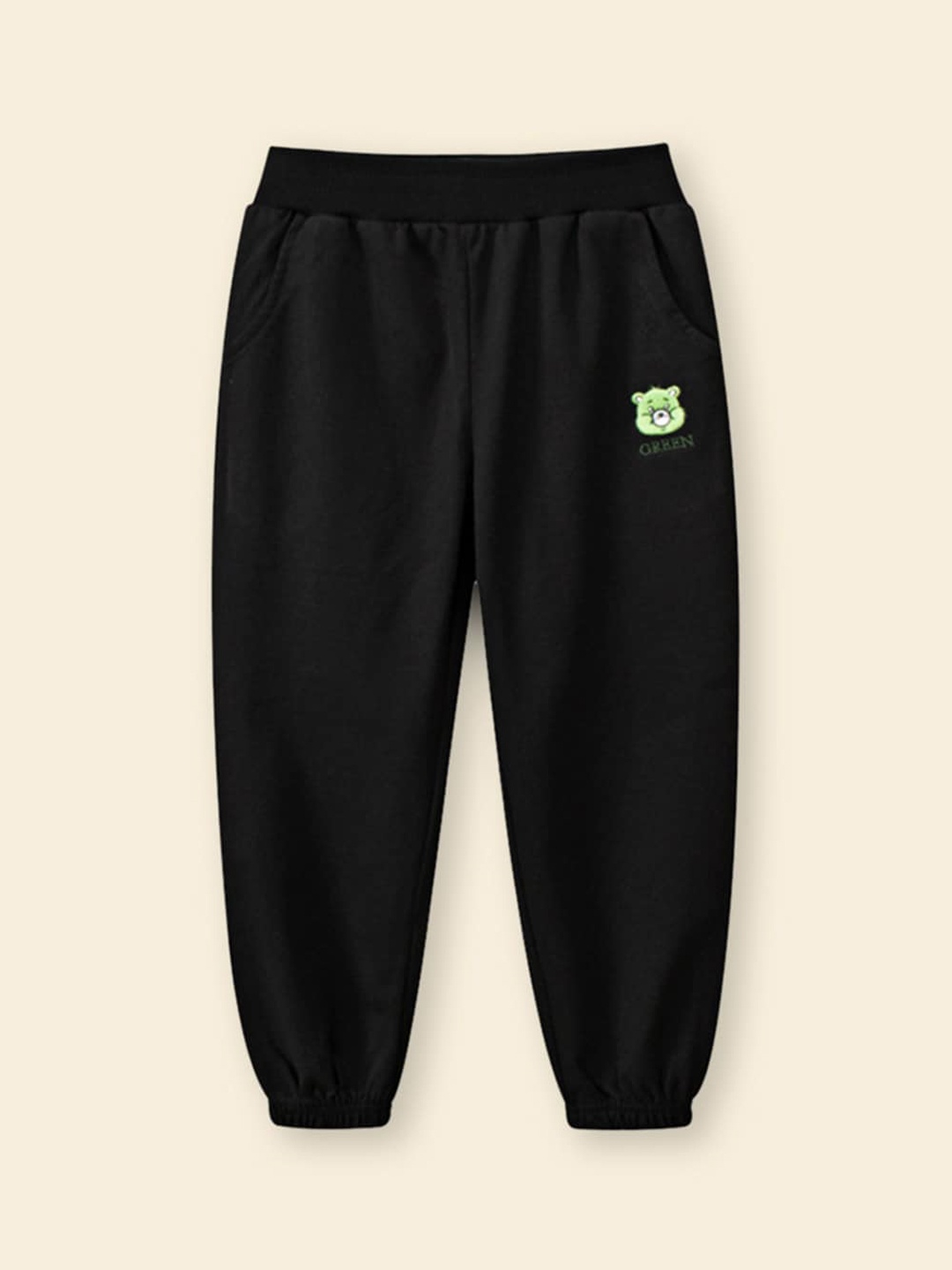 

INCLUD Girls Mid-Rise Knitted Joggers, Black