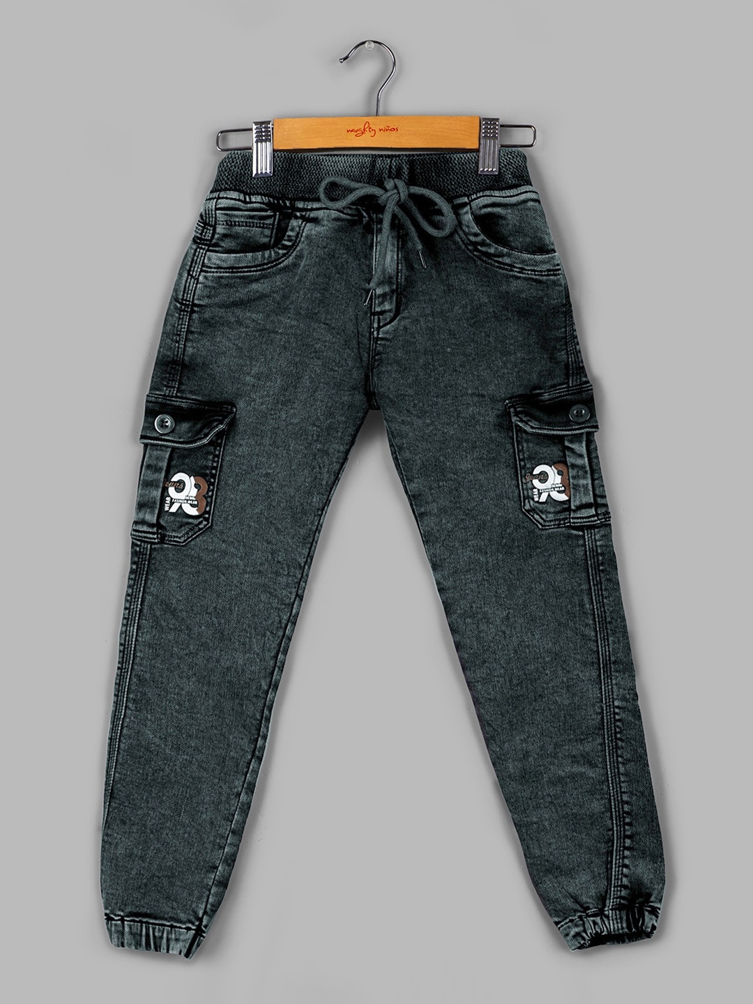 

Naughty Ninos Relaxed Loose Fit Cotton Joggers, Green