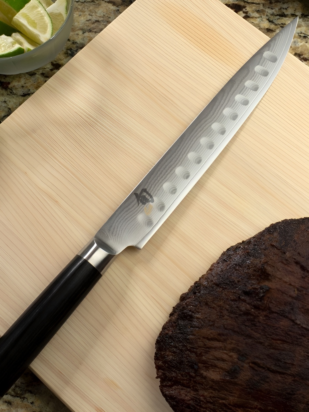 

KAI Shun Classic Black Hollow Ground Slicing Knife - 9.0" Blade
