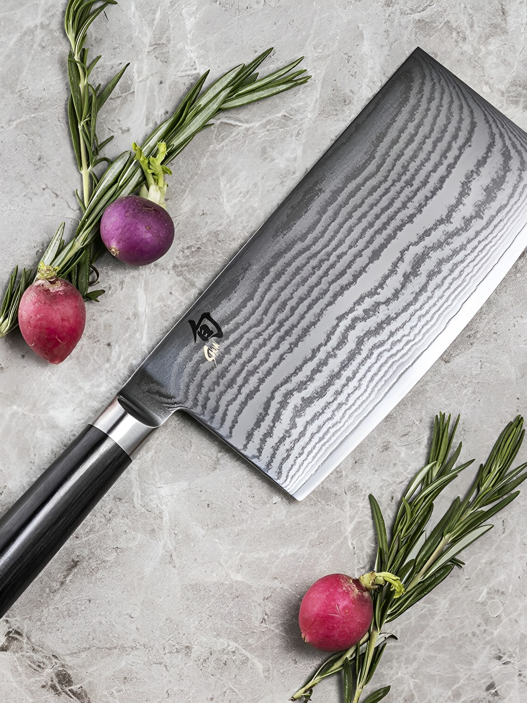 

KAI Black Stainless Steel Vegetable Cleaver Knife
