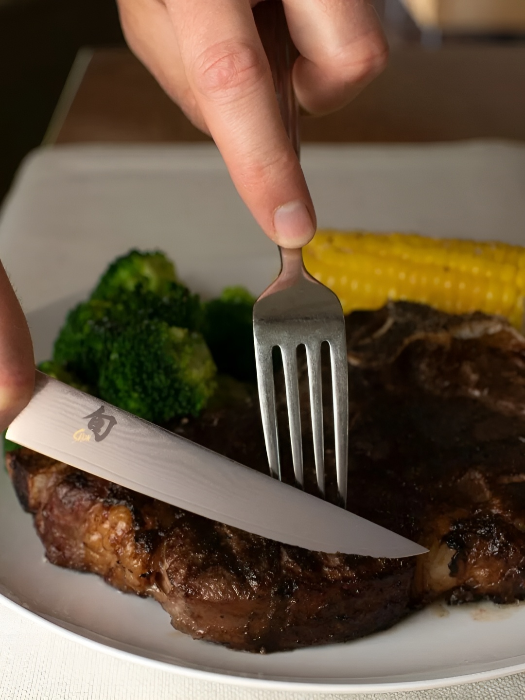 

KAI hun Classic Black Steak Knife