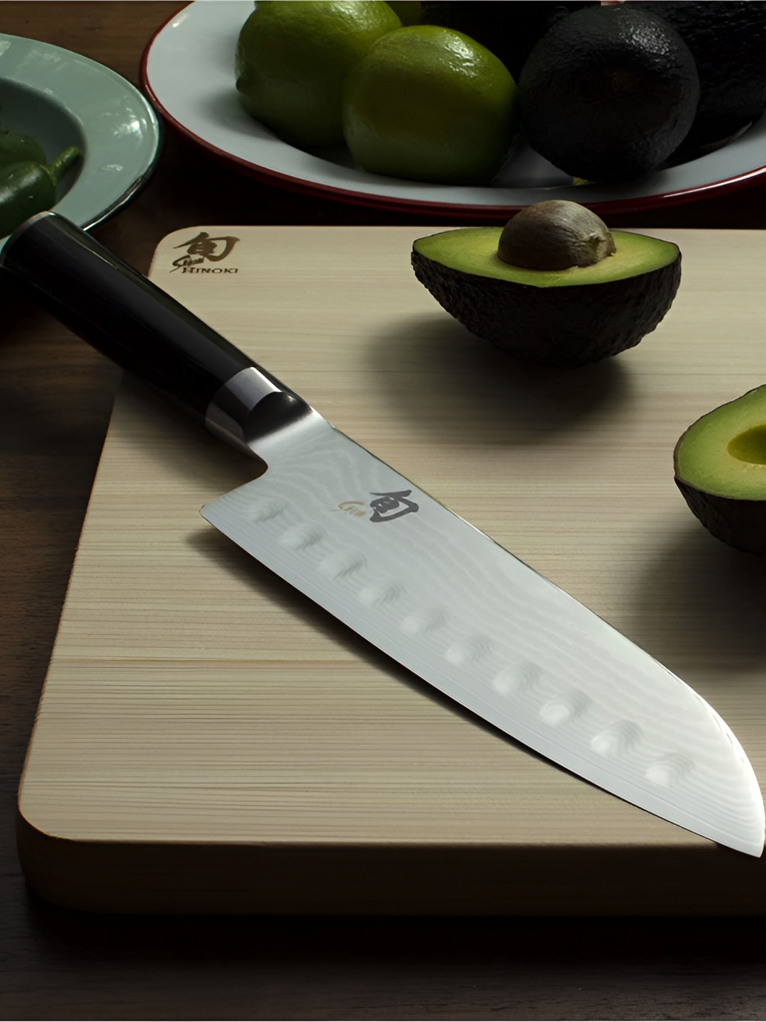 

KAI Shun Classic Black Shun Santoku Knife with Hollow Ground Edge