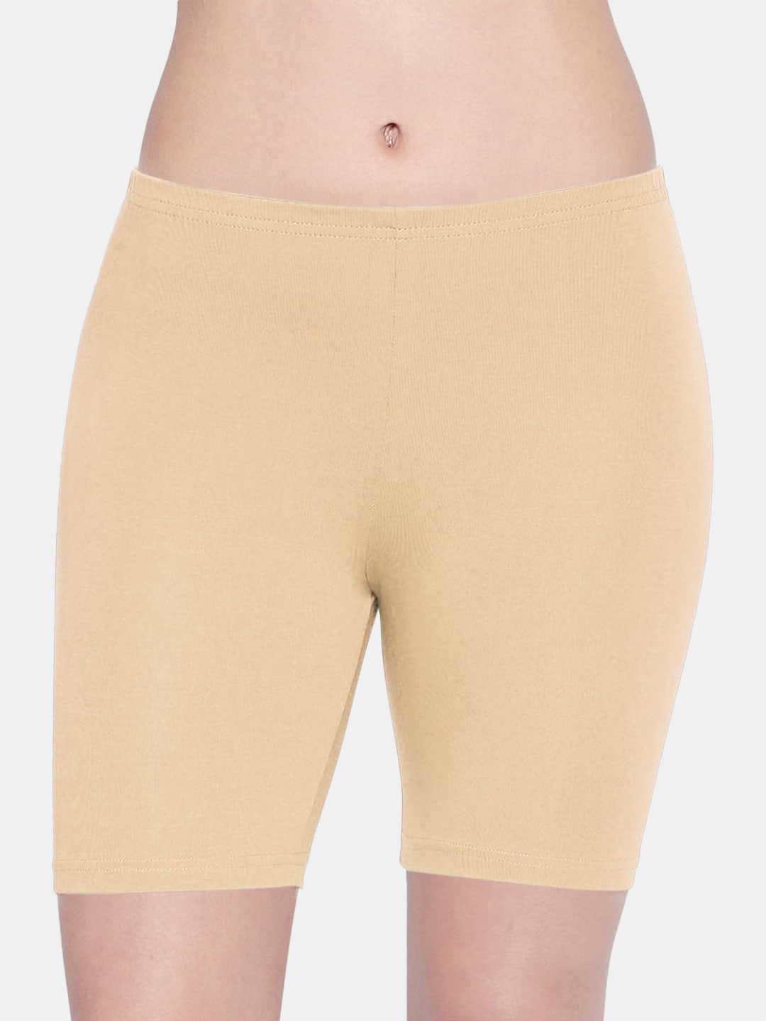 

SKDREAMS Women Skinny Fit Cotton Sports Shorts, Nude