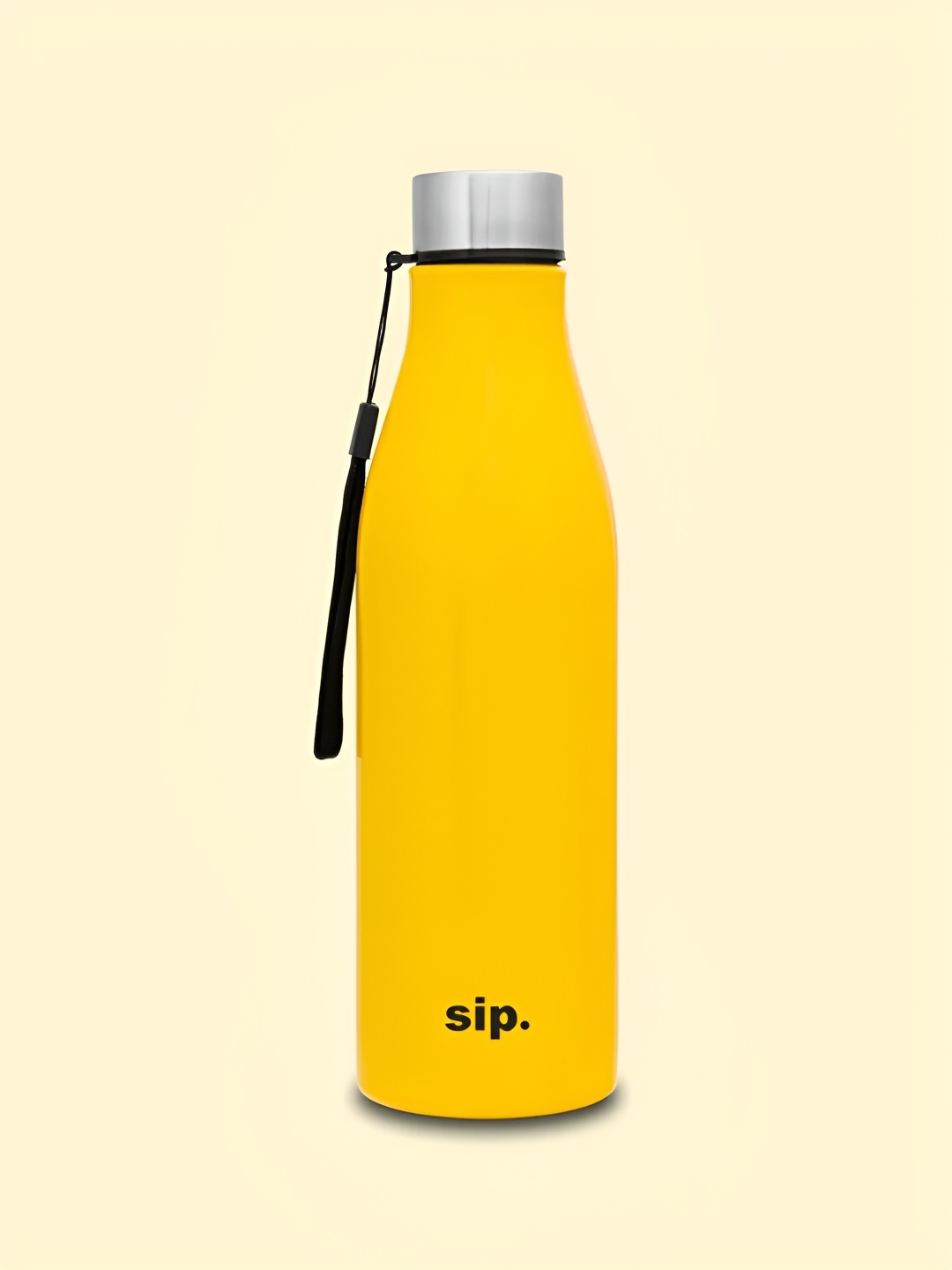 

CLAY CRAFT Yellow Stainless Steel Solid Single Wall Water Bottle 1.2L