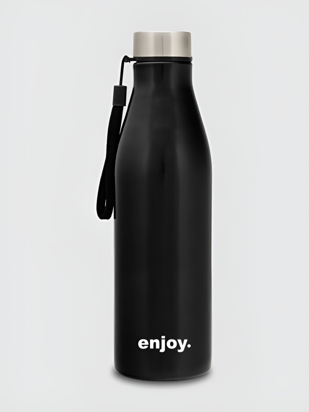 

CLAY CRAFT Black & White Stainless Steel Printed Single Wall Water Bottle 1.2L