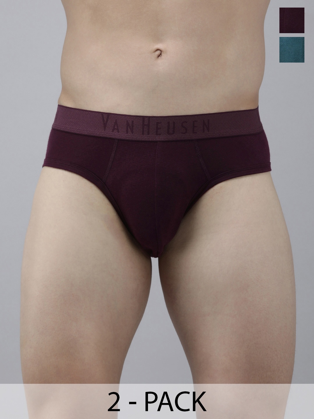 

Van Heusen Pack Of 2 Mid-Rise Briefs 16696128-1-18941130, Burgundy
