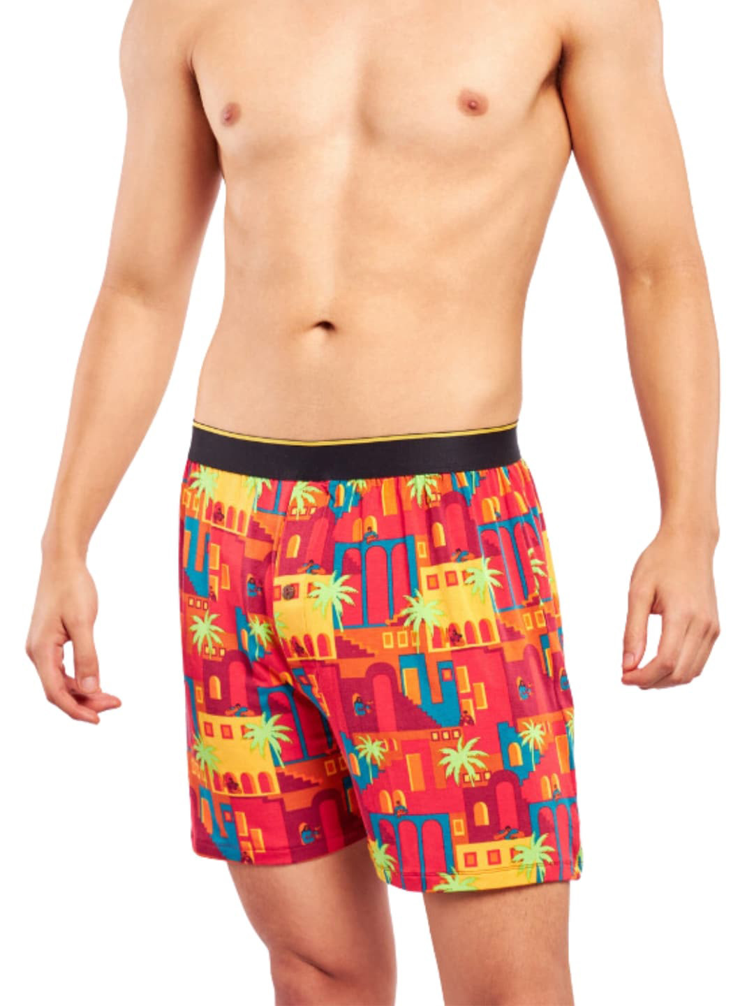 

bummer Printed Micromodal Boxer BOCB01S, Red