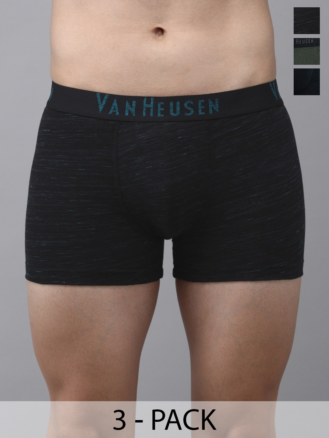 

Van Heusen Pack Of 3 Cotton Mid-Rise Trunk 12540628-1-16696026, Green