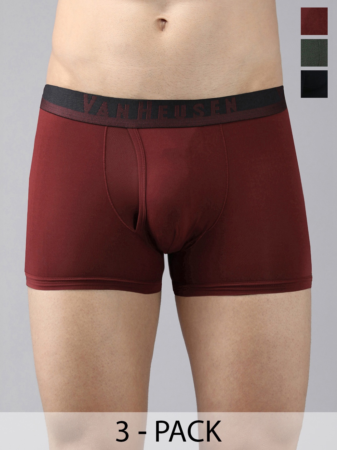 

Van Heusen Pack Of 3 Mid-Rise Trunk 12540628-1-16696032, Red