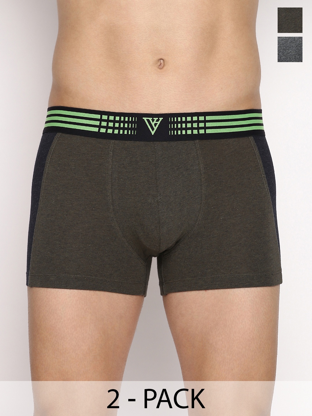 

Van Heusen Pack Of 2 Mid-Rise Trunk 12540530-1-12540660, Olive