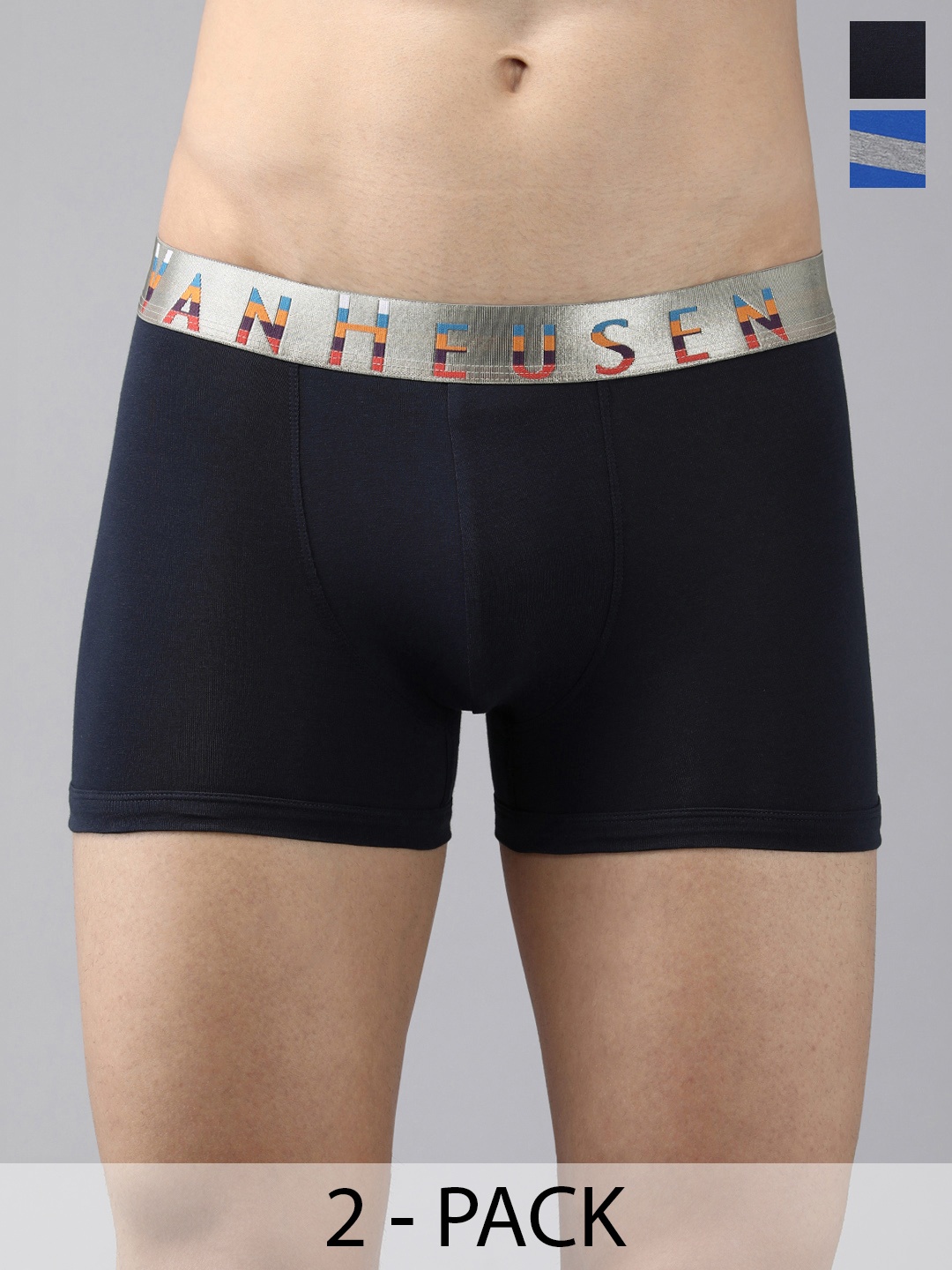 

Van Heusen Pack Of 2 Trunks 15672686-1-16696036-1, Navy blue