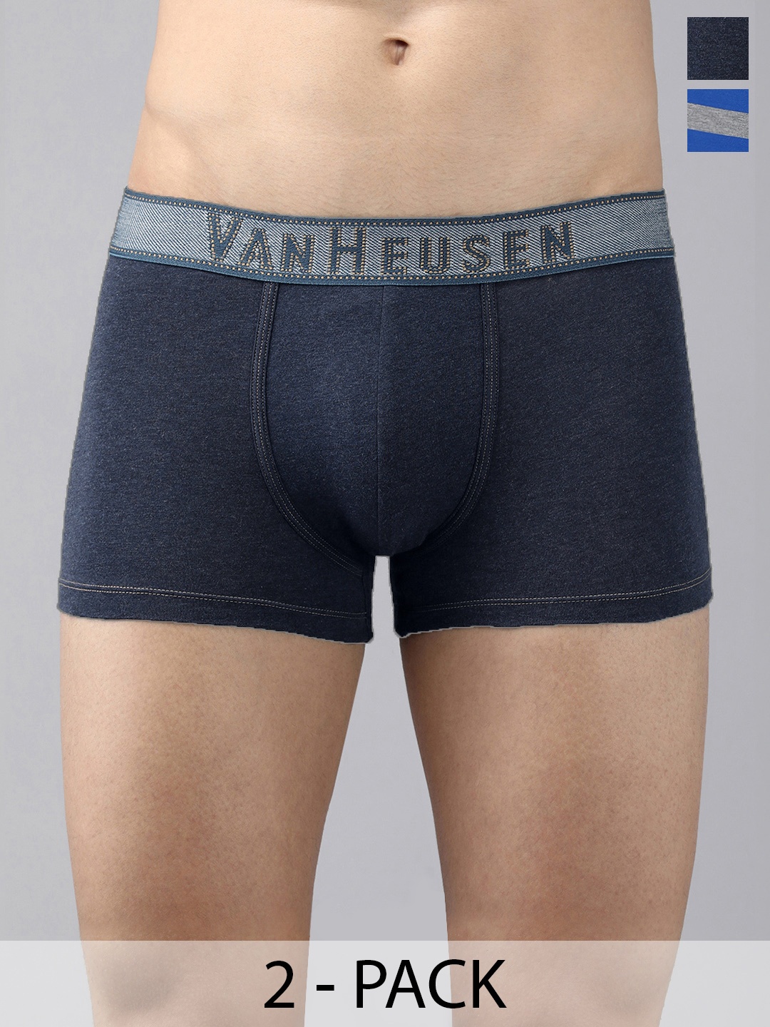 

Van Heusen Pack Of 2 Trunks 15672686-1-16696070-1, Navy blue