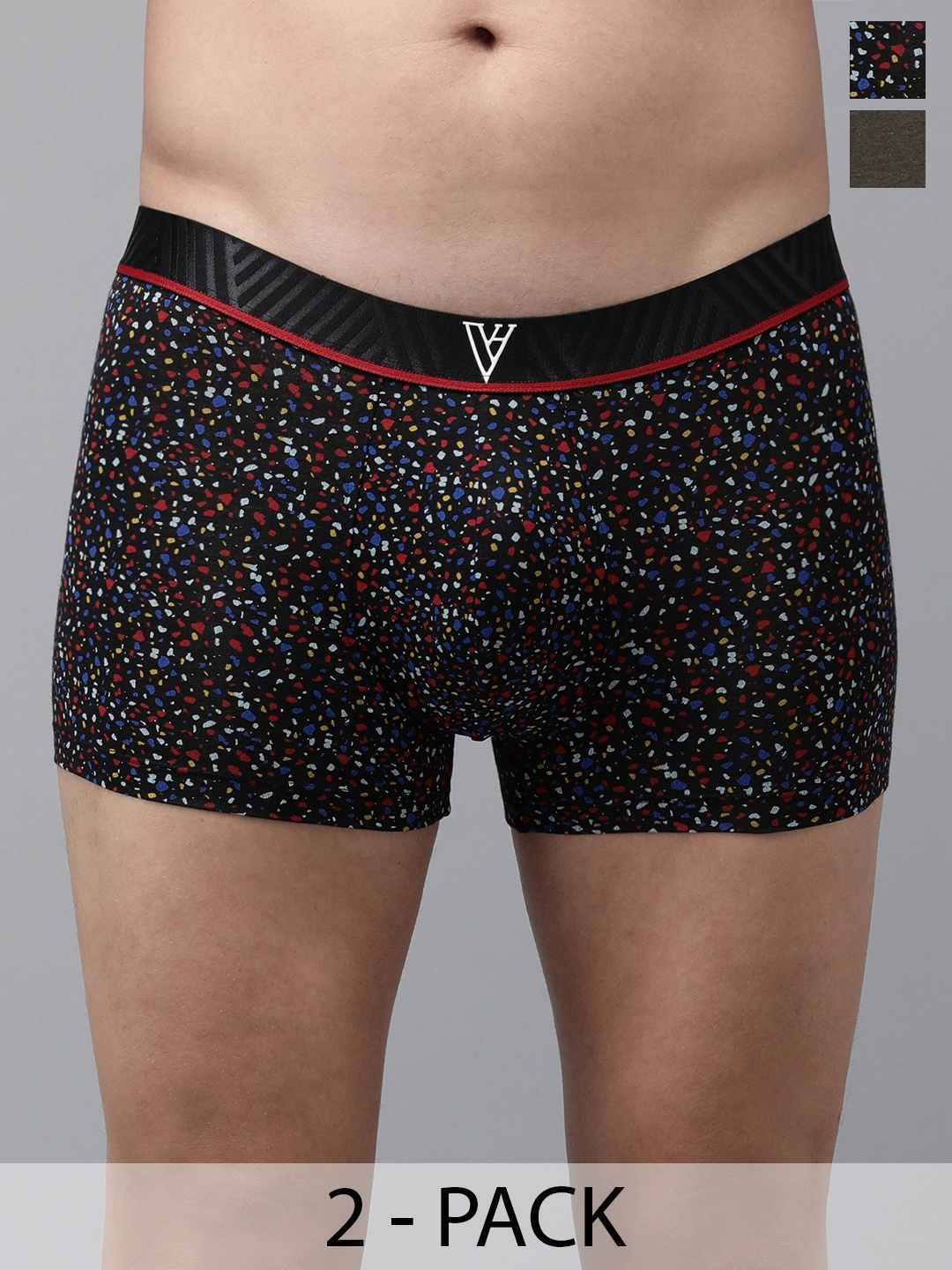 

Van Heusen Pack Of 2 Trunks 12540530-1-15672822, Black