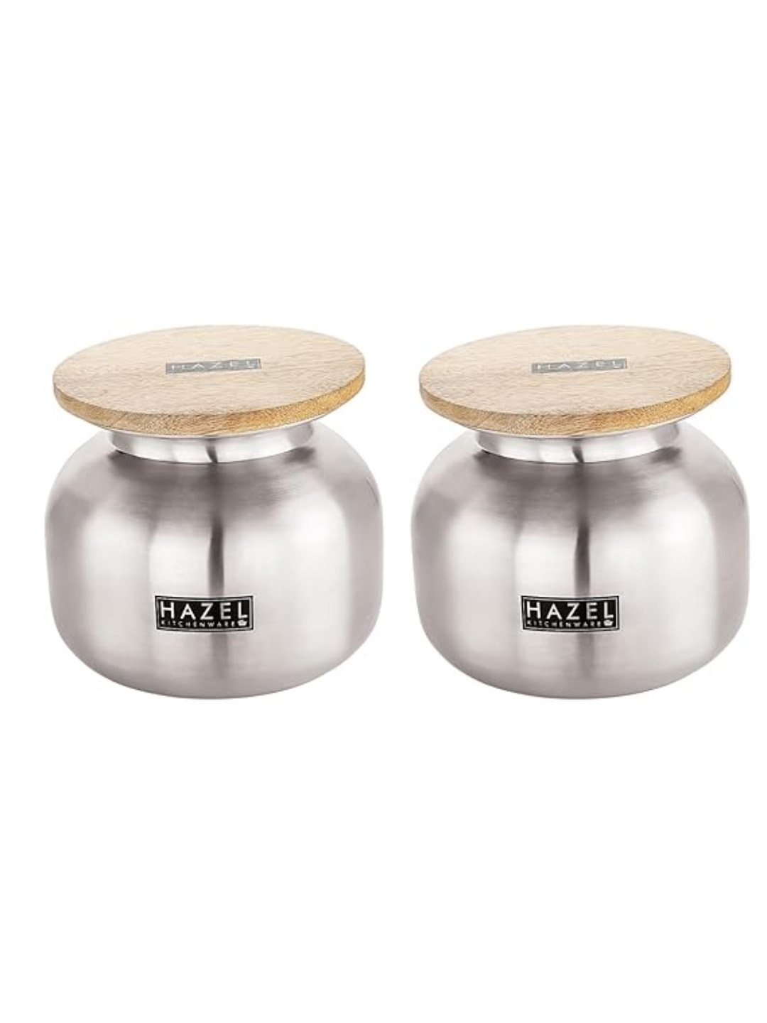 

HAZEL Silver & Brown Air-Tight Container With Lid