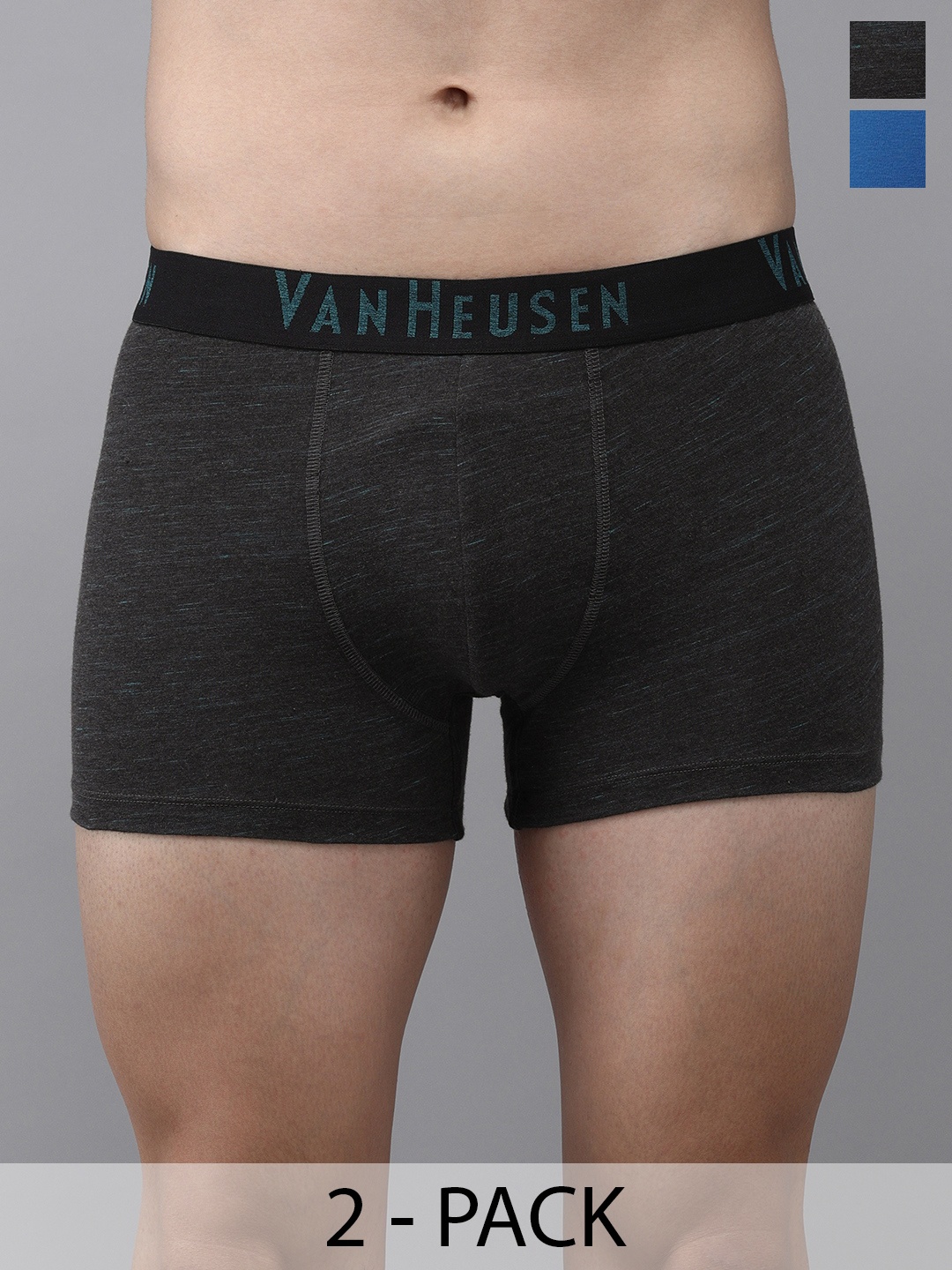 

Van Heusen Pack Of 2 Mid-Rise Trunk 16695960-1-16695958, Charcoal