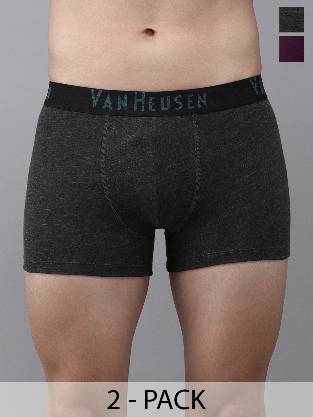 

Van Heusen Pack Of 2 Mid-Rise Trunk 16695960-1-16695996, Charcoal