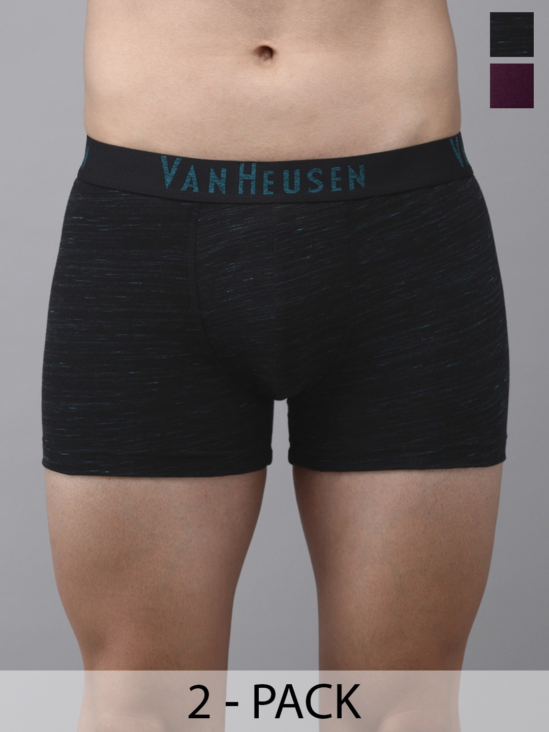 

Van Heusen Pack Of 2 Swift Dry Trunks, Black