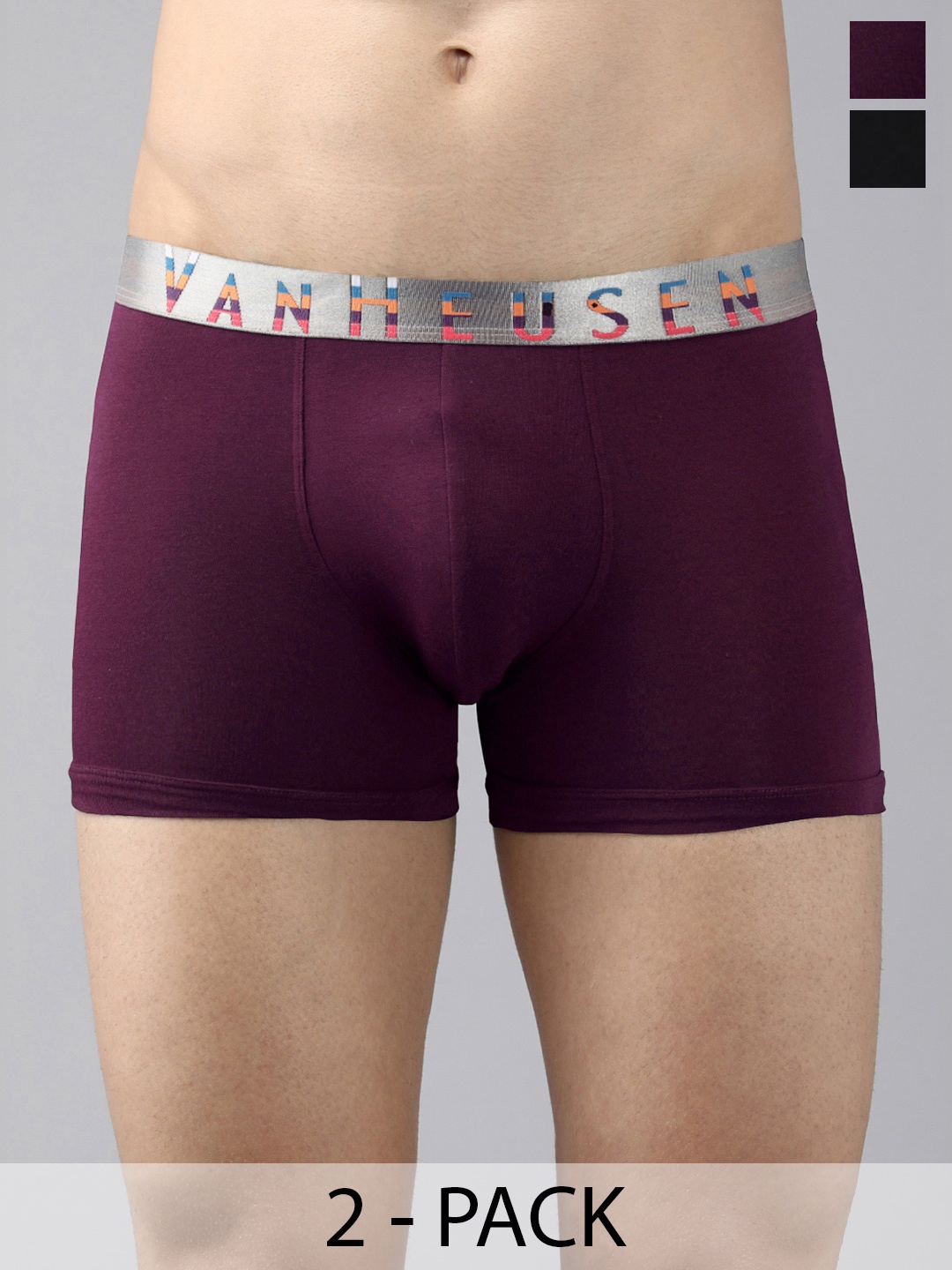

Van Heusen Pack Of 2 Swift Dry Trunks, Maroon