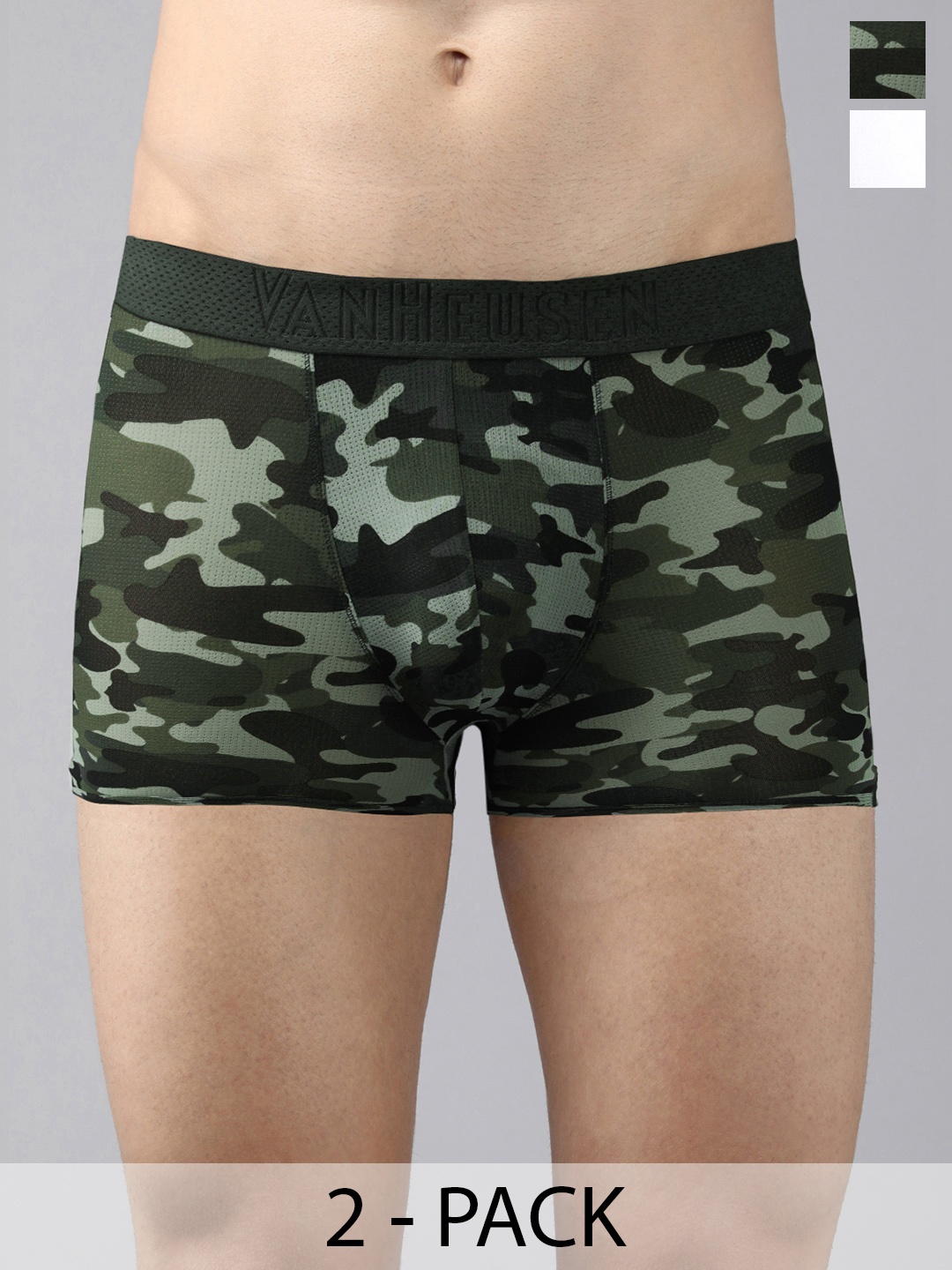 

Van Heusen Pack Of 2 Swift Dry Trunks, Olive