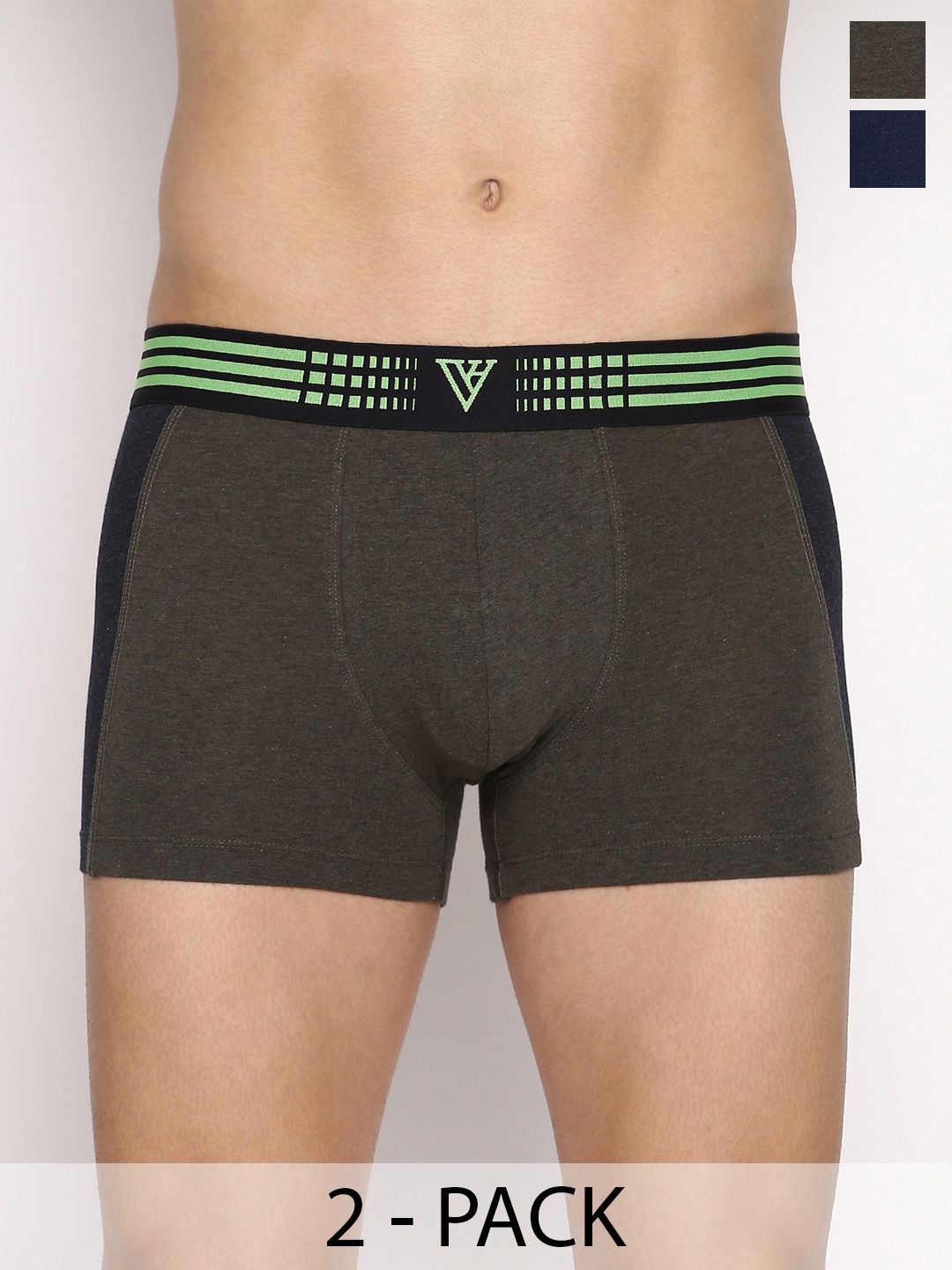 

Van Heusen Pack Of 2 Swift Dry Trunks, Olive