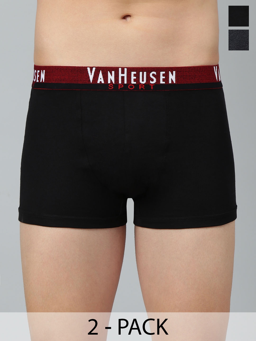 

Van Heusen Pack Of 2 Swift Dry Trunks, Black
