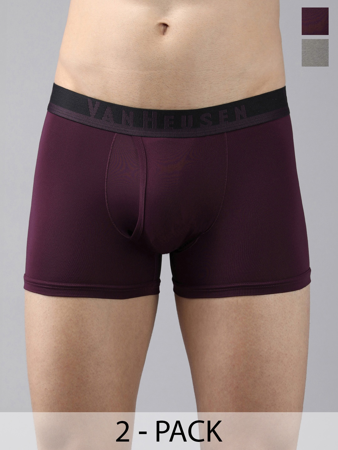

Van Heusen Pack Of 2 Swift Dry Trunks, Purple