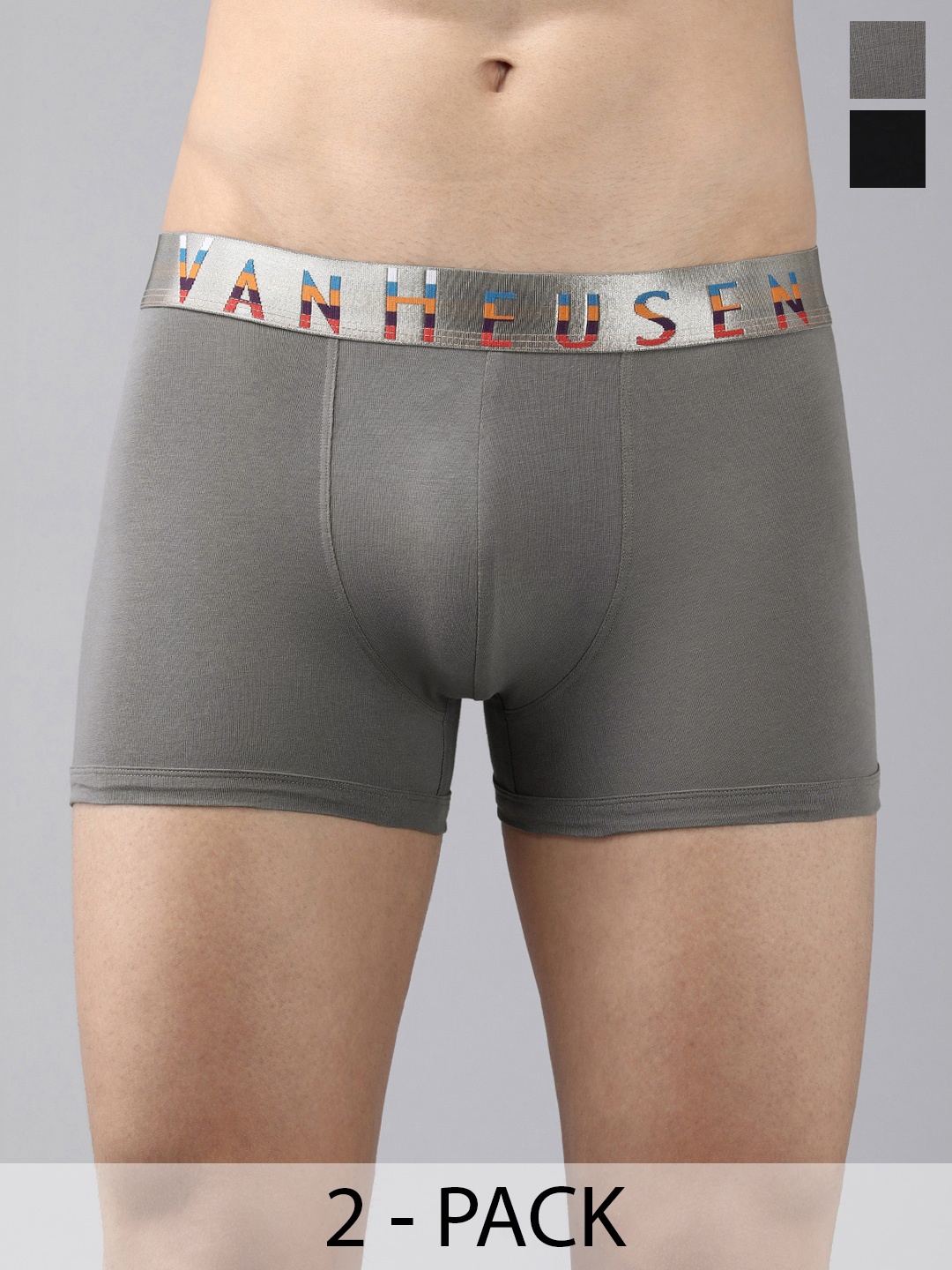 

Van Heusen Pack Of 2 Swift Dry Trunks, Grey