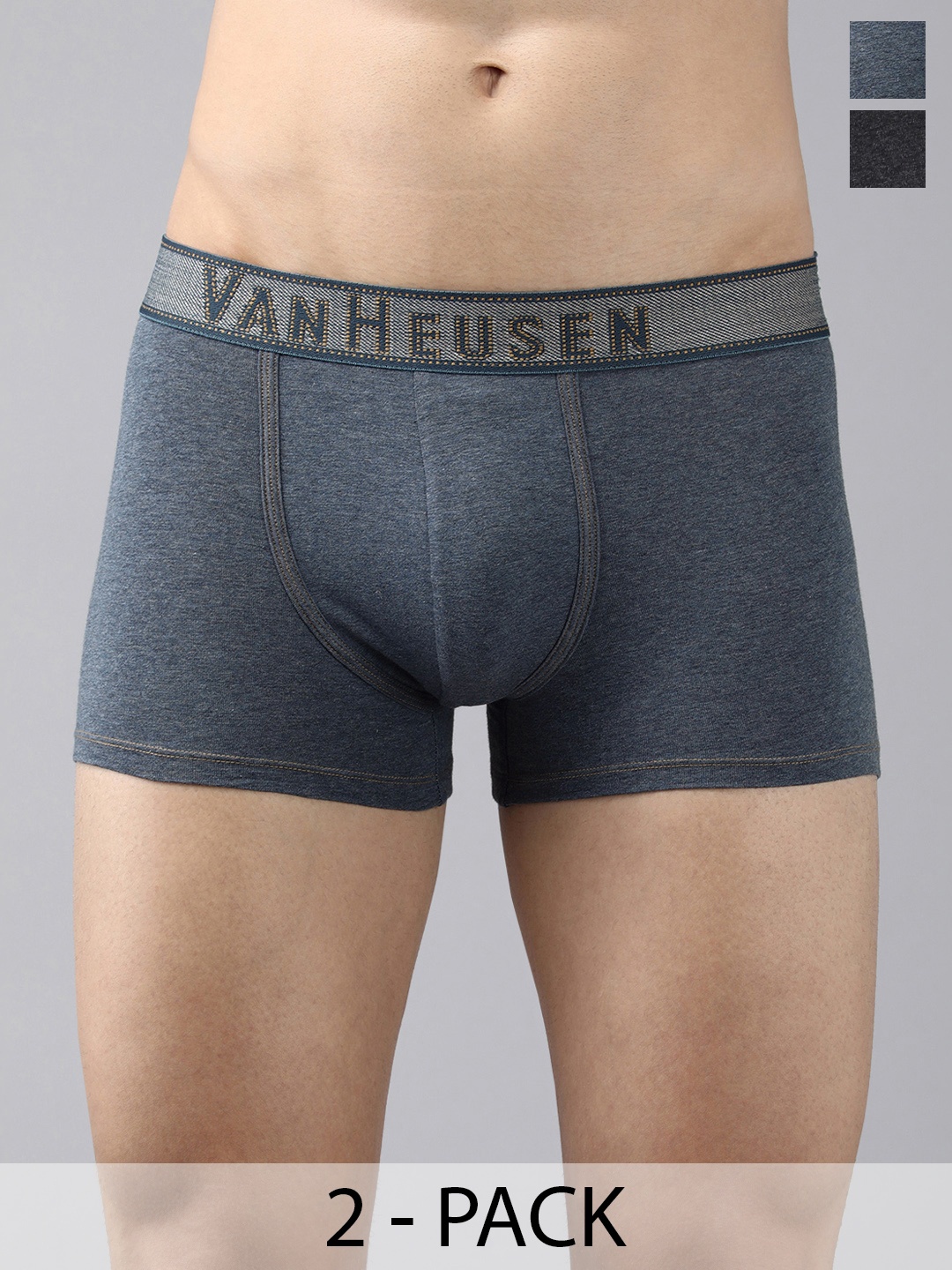 

Van Heusen Pack Of 2 Swift Dry Trunks, Blue