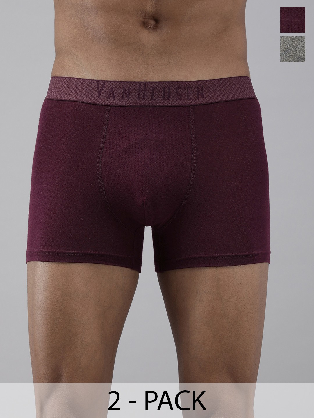 

Van Heusen Pack Of 2 Swift Dry Trunks, Burgundy
