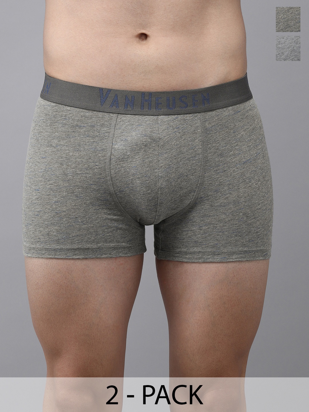 

Van Heusen Pack Of 2 Anti Bacterial Trunks, Grey