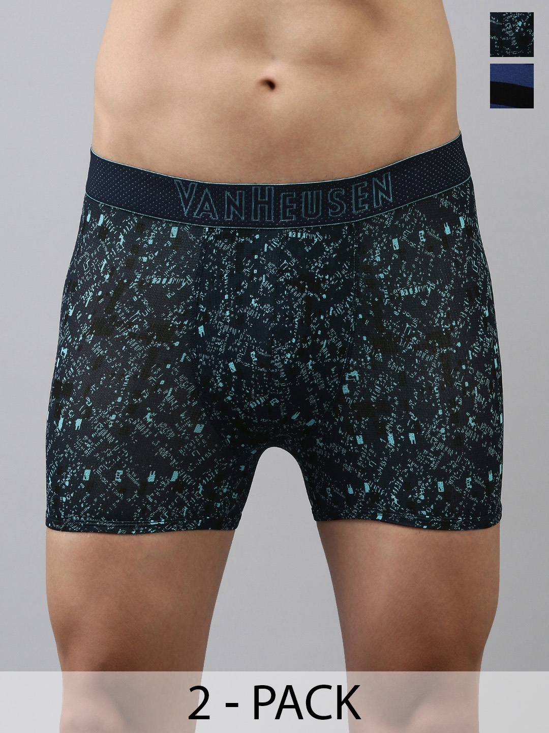 

Van Heusen Pack Of 2 Swift Dry Trunks, Blue