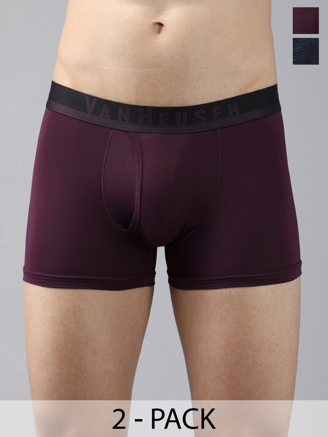 

Van Heusen Pack Of 2 Swift Dry Trunks, Purple