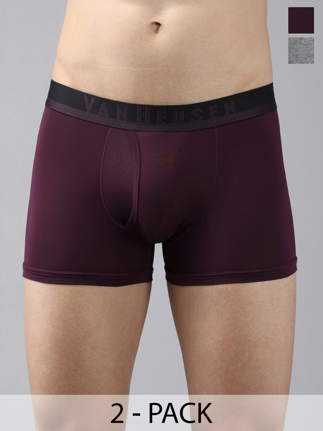 

Van Heusen Pack Of 2 Swift Dry Trunks, Purple