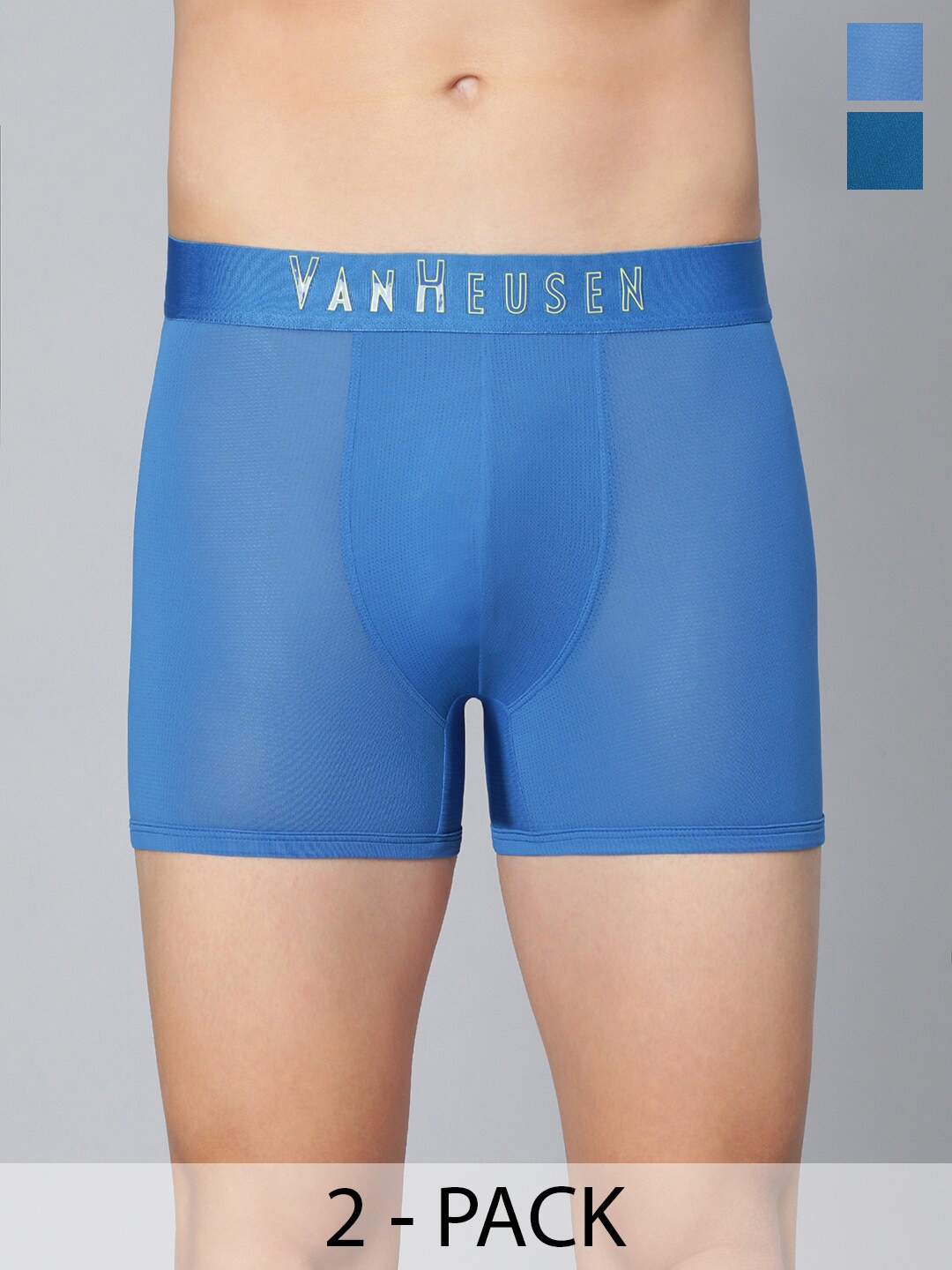 

Van Heusen Pack Of 2 Breathable Trunks, Blue