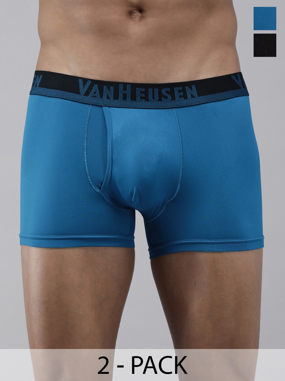 

Van Heusen Pack Of 2 Breathable Trunks, Blue