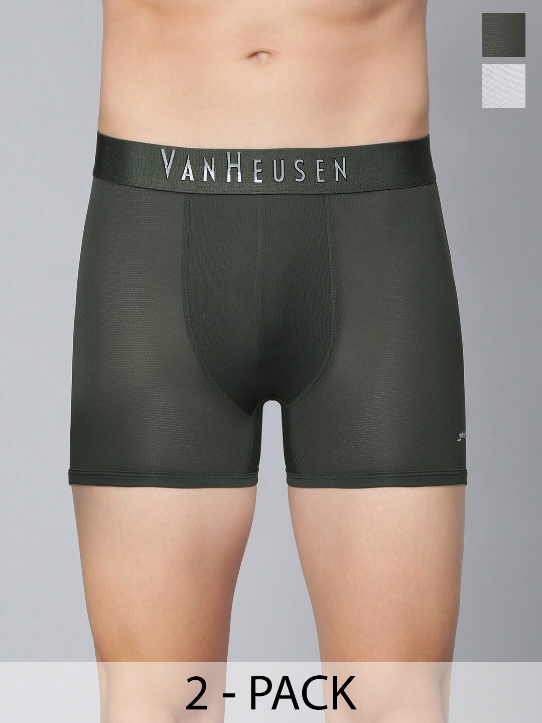 

Van Heusen Pack Of 2 Swift Dry Trunks, Olive